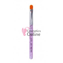 Pensula de unghii pentru gel uv sau acril, Mov 10, art PU80 - Limba de pisica